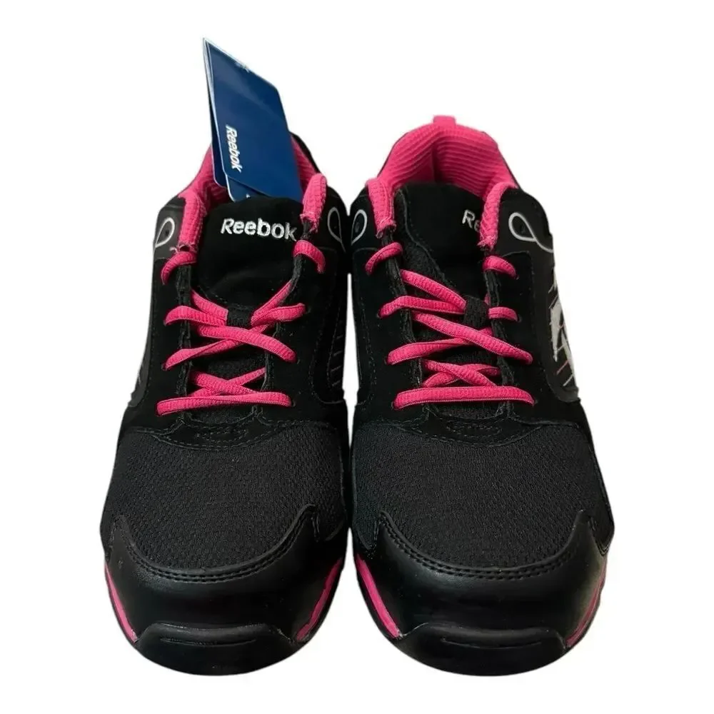 Reebok Anomar Women's Composition Toe Black Pink Work Sneakers 10.5